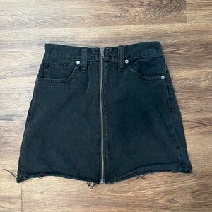 Black Madewell Denim Skirt